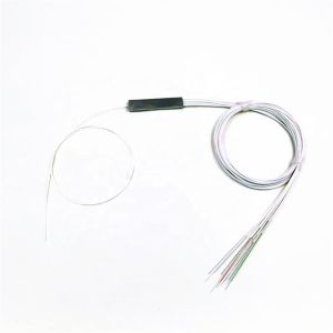 White 1x4 Fiber Splitter , Compact Design Gpon Optical Splitter Without