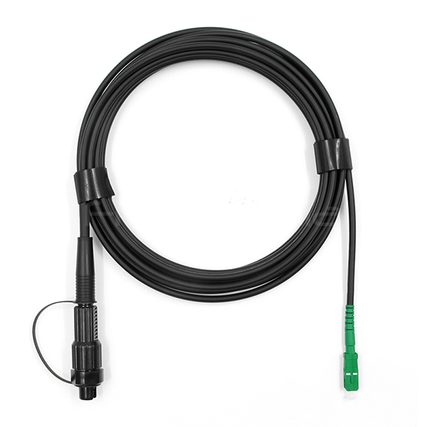 MINI SC APC To SC APC Simplex Fiber Patch Cord 9/125 OS2 LSZH Jacket