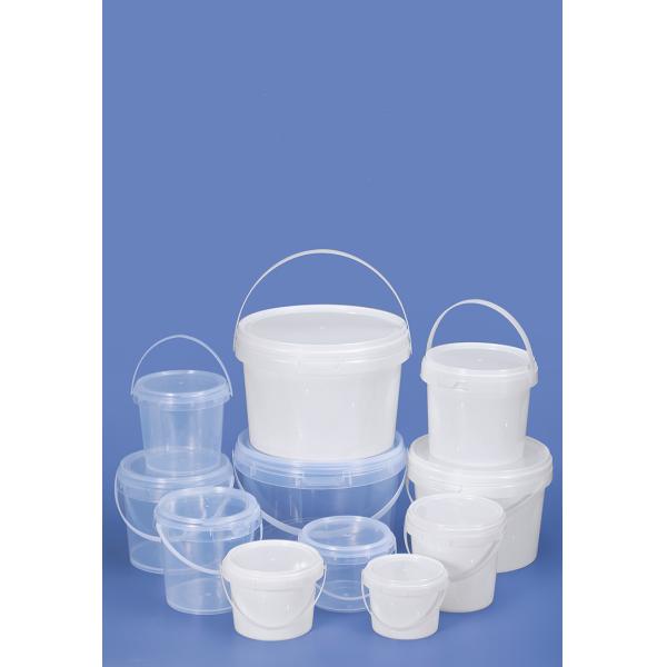 Household Kitchen Pet Food Storage Bucket 5L Capacity with Pull-Ring Cap PP Plastic