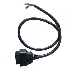 China 12V 24V OBD2 Open Cable Female To Opening End PVC PE Material wholesale