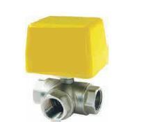 Quality Thermostatic Motorised Ball Valve Three Way 220VAC With Brass Material for sale