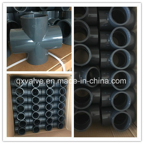 Customized White ASTM Standard Sch80 Plastic PVC UPVC Pipe Fitting for Industry System