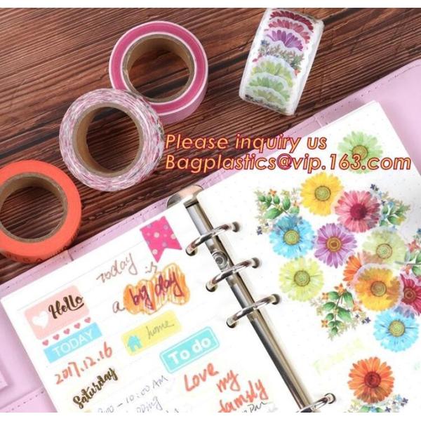 Design Color Pineapple Assorted Pattern Waterproof Washi Tape For Kids Craft