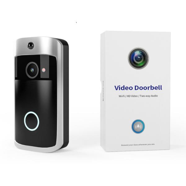 Smart Wireless Wifi Video Doorbell 1080P With Chime For Front Door Motion Detector 2-Way Audio