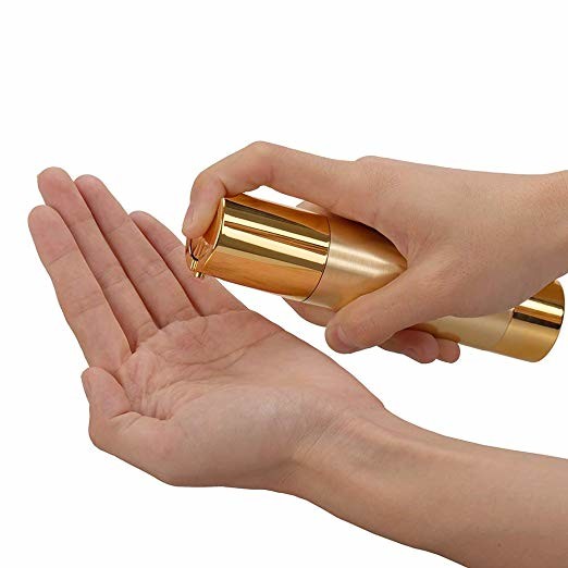 Gold Matting Airless Cosmetic Bottles 15ml 30ml 50ml Multi Capacity