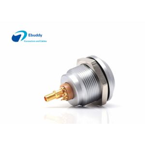 Hybrid Mixed Electrical Fluid Connector Lemo Compatible 2K 6+1 Pin Male And