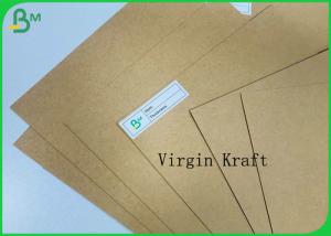 China Food Grade Box Board Brown Roll Kraft Craft Paper Sheet 130gr To 350gr Virgin Pulp wholesale