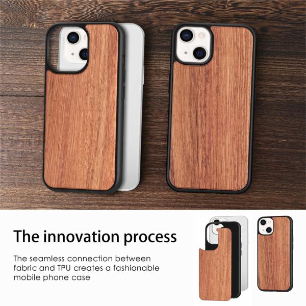 Eco Friendly Cherry Wood Phone Case Scratch Resistant Wood Engraved Phone Cases For Samsung