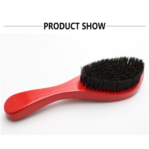 Soft Red Boar Bristle Beard Shaping 360 Wave Brush Care For Personal Care