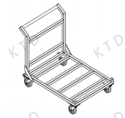 China Square Tube SUS 304 Oven Trolley Multifunctional with 100kg Load Capacity wholesale