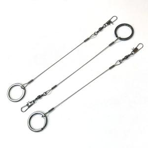 China Black Stainless Steel Wire Rope Fittings Hanging Hook Fishing Tools Safety on sale