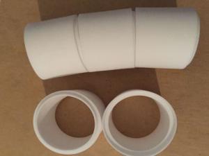 China Bending Ceramic Sleeve Lined Pipe One Piece Alumina Ceramic Tube wholesale