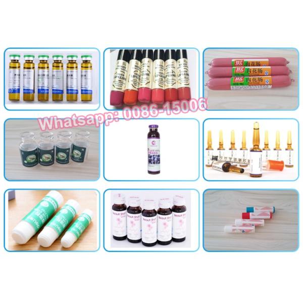 Horizontal Automatic Sticker Vial Labeling Machine For Ball Pen Glue Plastic Tube