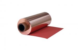 China 18u * 600mm Soft Temper RA Copper Foil in roll for Tape , copper shielding Foil wholesale