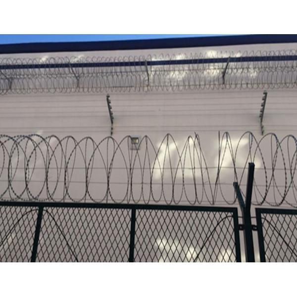 Low Carbon Steel Galvanized Spiral Razor Wire Barbed Wire Single Screw