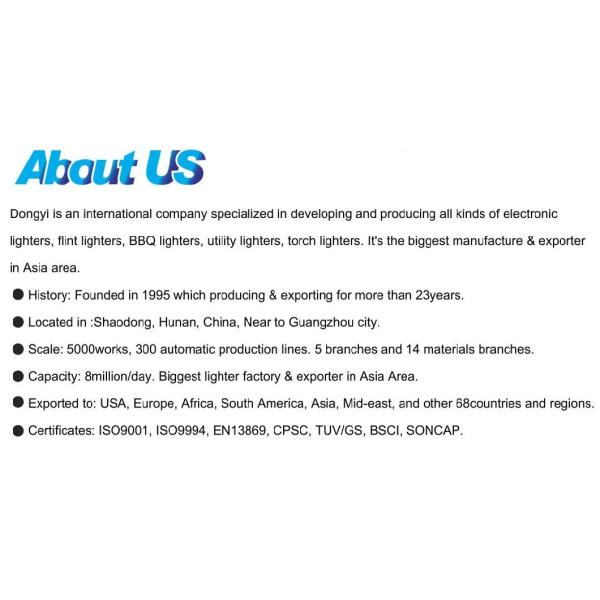 Hunan Dongyi High Quality EUR Standard Plastic Electric Cigarette Electric Lighter Children Resistance