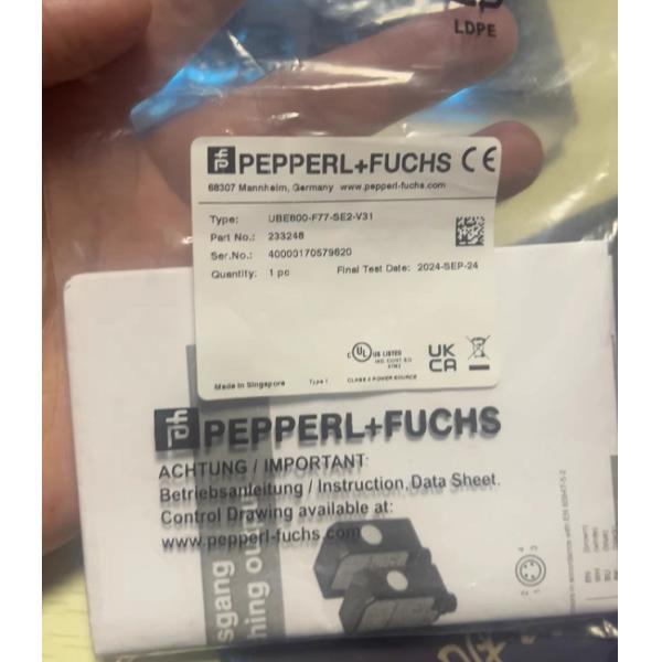 Pepperl+Fuchs Parts UBE800-F77-SE2-V31 233248 20-30VDC Miniature Through Beam Ultrasonic Barrier