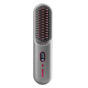 110V 220V Electric Hair Dryer Brush With LCD Display And Negative Ion Technology