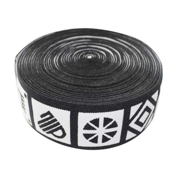 Printed 40mm Nylon Webbing Jacquard Elastic Band For Shoes Bags