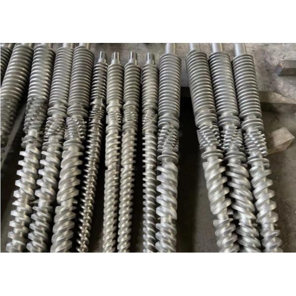 38CrMoAlA Conical Twin Screw Barrel with HV900-1000 Hardness for PVC WPC Profile Pipe Extruder