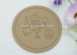 Reusable Round custom drink coaster for gift transparent coaster with cartoon