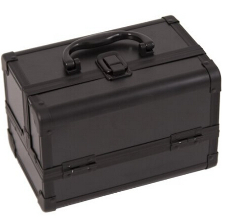 Professional Jewelry Train Case With Mirror And Easy Clean Extendable Trays