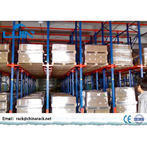 Q235B cold rolled steel Drive in Pallet Rack , Loading Capacity 1200KG