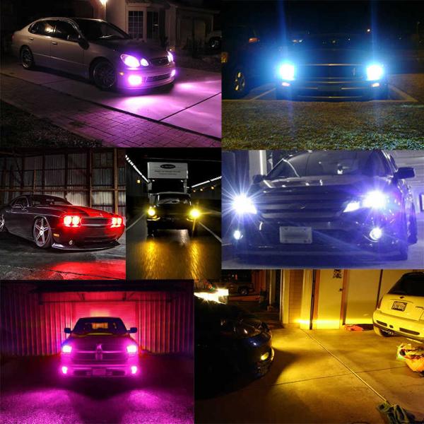 6000LM Car LED Headlight Bulb , Shockproof Color Changing Led Headlights