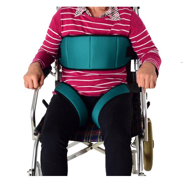 Quality Green Breathable Mesh Wheelchair Seatbelts Wrapped Herringbone Cotton for sale