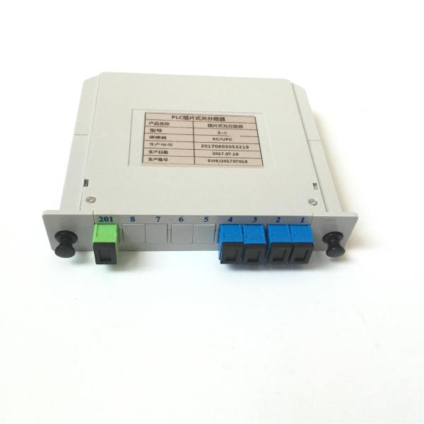 FTTH 1X4 Insertion Type Fiber Optic PLC Fiber Optic Splitter For GPON / GEPON