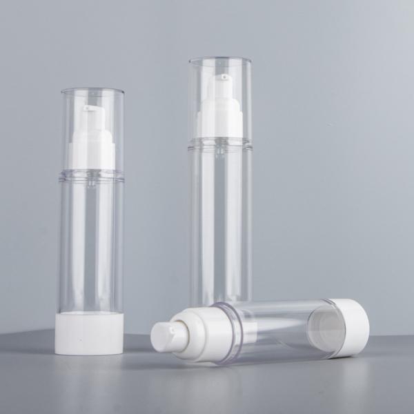 White Custom 15ml 30ml 50ml Airless Pump Bottles Eye Gel Face Serum Bottle