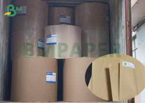 China Durable 70gsm Semi Extensible Brown Cement Craft Paper Jumbo rolls 112cm width wholesale