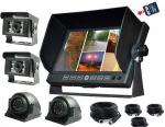 7 Inch LCD Security TFT Car Monitor with 4 channel AV inputs, 32GB SD card