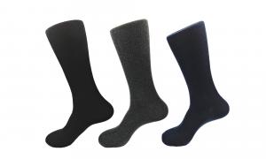 China Black Stripes Diabetic Compression Socks , Snagging Resistance Diabetic Socks For Men wholesale