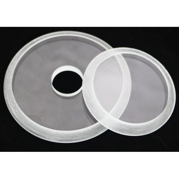 Optical Grade Round / Square High Borosilicate Glass Smooth Surface Tempered Step Glass For Light Cover