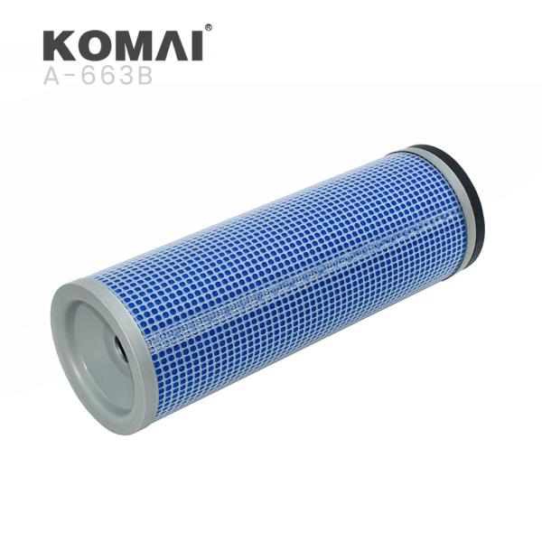 KOMAI Blue Color Customized Air Filter Element Replacement For Construction