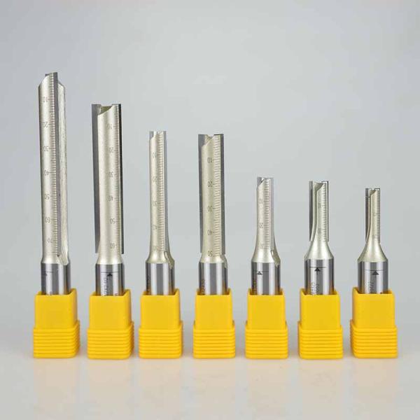 Arden High Precision Straight Knife End Mill 1/2 1/4 Shank TCT Double Edge Cutter Head for Trimming Engraving ODM OEM Customized