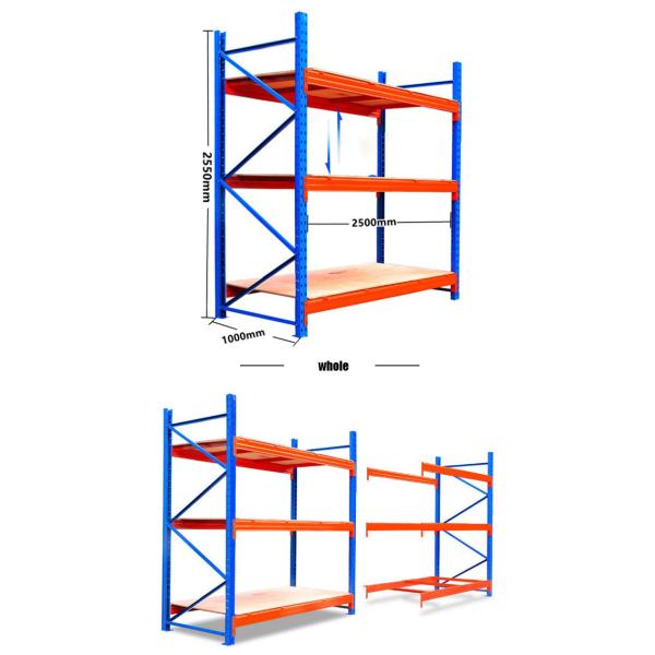 Heavy Duty Storage Customized Warehouse Shelving Racks With 1000 - 4000kg Per Layer Capacity