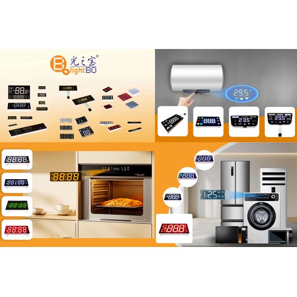 4 Digit 16 Segment Yellow Alphanumeric LED Display for Instrument Panel