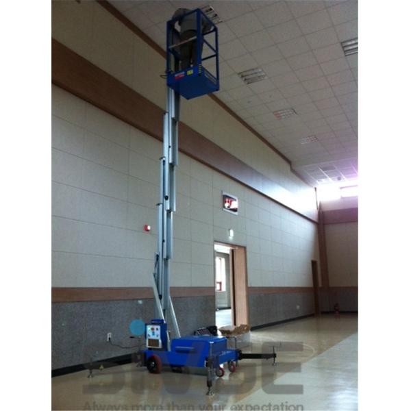 Mobile Lift Platform With 10 Meter Platform , Aluminum Alloy Hydraulic Aerial Lift