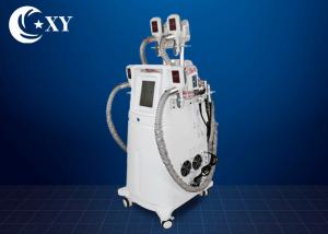 China Non - Invasive 4 Handle Cryolipolysis Slimming Machine With RF Cavitation wholesale