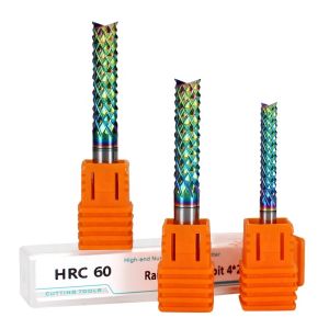 China Yingba Carbide Tungsten PCB Cnc Corn Teeth Router Bits Nano Coating Circuit Boards Carbon Fibre Cutting Milling Cutter wholesale