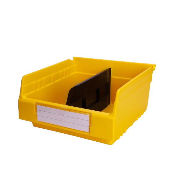 Warehouse Stackable Tray Shelf Bin Workshop Industrial Plastic Solid Box PP Storage Crate