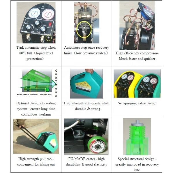 110V/60HZ Automatic Refrigerant Reclaim Machine With Single Cylinder