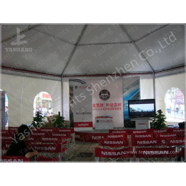 Training 3M Large Shade Gazebo Canopy Tents With Sidewalls / Transparent PVC