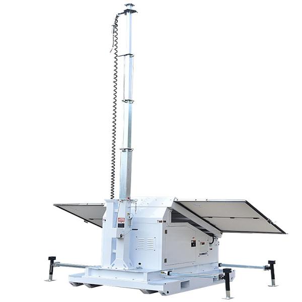 Portable Solar Light Tower Surveillance Tower Lighting Mining Operations Mobile Lighting Tower