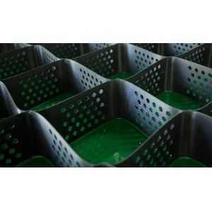 Black Honeycomb HDPE Gravel Drive Stabilizer Grid For Pathway