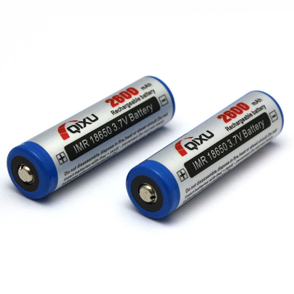 NEWEST QIXU High capacity 18650 2600mAh 3.7v rechargeable Li-ion battery