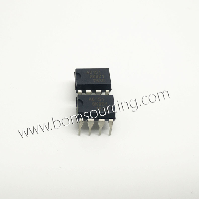 PWM Regulator 8 Pin IC Chip , DIP8 Converter Offline Flyback Topology STR-A6151