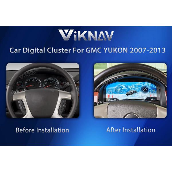 Viknav 15.1 Inch LCD Screen Car Digital Cluster For GMC Yukon Chevrolet Silverado Tahoe Suburban 2007-2013 Linux System Car Digital Speedometer